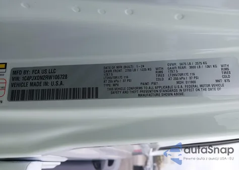 2024 Jeep Wrangler 4-Door Willys 4X4 from USA, damaged, VIN 1C4PJXDN2RW106728